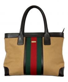 GUCCI（グッチ）の古着「シェリーラインハンドバッグ」｜ブラウン
