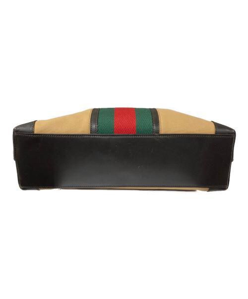 GUCCI（グッチ）GUCCI (グッチ) シェリーラインハンドバッグ ブラウンの古着・服飾アイテム