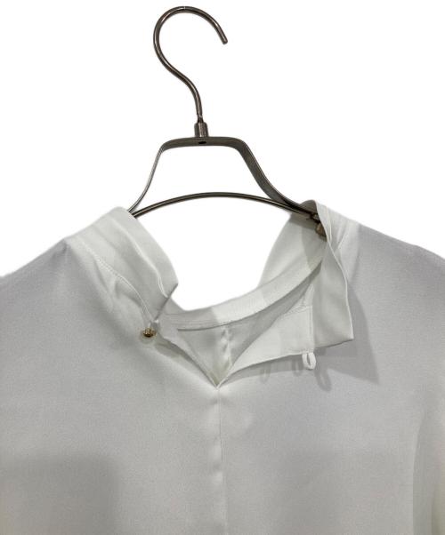 TONAL（トーナル）TONAL (トーナル) ハイネックアシメボウタイブラウス アイボリー サイズ:38の古着・服飾アイテム