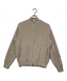 MACKINTOSH PHILOSOPHY（マッキントッシュ フィロソフィー）の古着「片畦プレーティング ジップアップニット」｜ベージュ