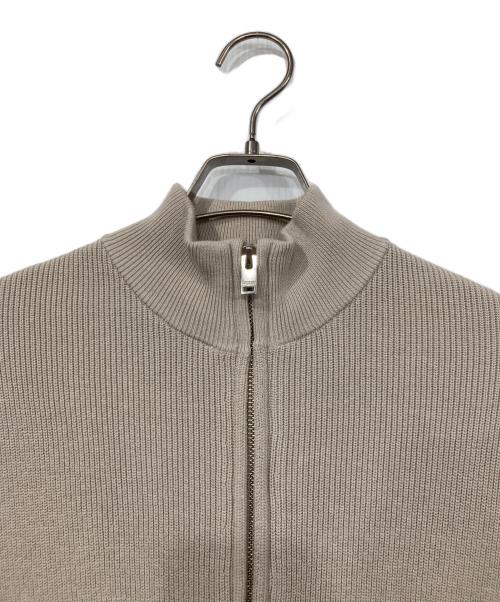MACKINTOSH PHILOSOPHY（マッキントッシュ フィロソフィー）MACKINTOSH PHILOSOPHY (マッキントッシュ フィロソフィー) 片畦プレーティング ジップアップニット ベージュ サイズ:40の古着・服飾アイテム