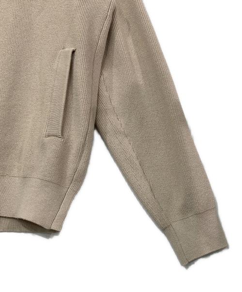 MACKINTOSH PHILOSOPHY（マッキントッシュ フィロソフィー）MACKINTOSH PHILOSOPHY (マッキントッシュ フィロソフィー) 片畦プレーティング ジップアップニット ベージュ サイズ:40の古着・服飾アイテム