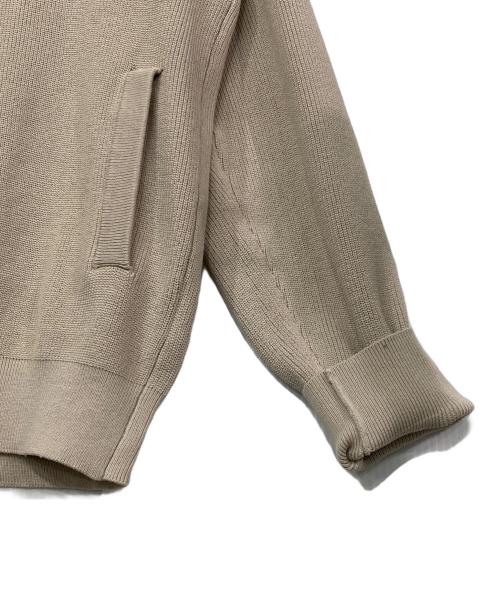 MACKINTOSH PHILOSOPHY（マッキントッシュ フィロソフィー）MACKINTOSH PHILOSOPHY (マッキントッシュ フィロソフィー) 片畦プレーティング ジップアップニット ベージュ サイズ:40の古着・服飾アイテム