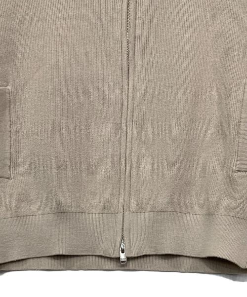 MACKINTOSH PHILOSOPHY（マッキントッシュ フィロソフィー）MACKINTOSH PHILOSOPHY (マッキントッシュ フィロソフィー) 片畦プレーティング ジップアップニット ベージュ サイズ:40の古着・服飾アイテム
