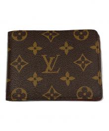 LOUIS VUITTON（ルイ ヴィトン）の古着「2つ折り財布」｜ブラウン