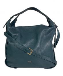 FURLA（フルラ）の古着「2WAYレザーバッグ」｜グリーン