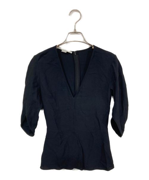 STELLA McCARTNEY（ステラマッカートニー）STELLA McCARTNEY (ステラマッカートニー) Melody Vネック ブラウス ブラック サイズ:34の古着・服飾アイテム