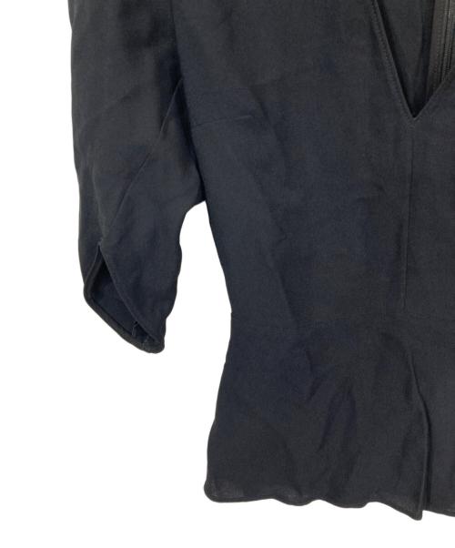 STELLA McCARTNEY（ステラマッカートニー）STELLA McCARTNEY (ステラマッカートニー) Melody Vネック ブラウス ブラック サイズ:34の古着・服飾アイテム