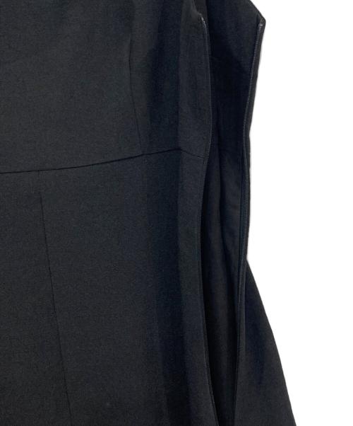 Noble（ノーブル）Noble (ノーブル) スラブストレッチスクエアネックワンピース ブラック サイズ:36の古着・服飾アイテム