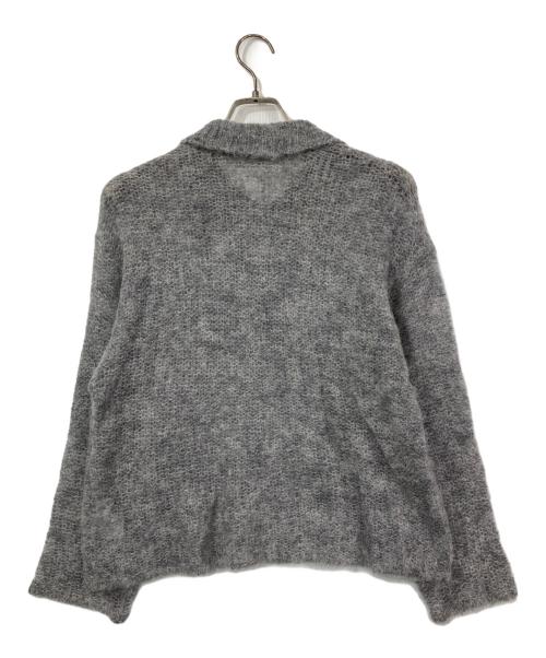 Plage（プラージュ）Plage (プラージュ) ALPACA MIX BUTTON ニット グレー サイズ:表記なしの古着・服飾アイテム