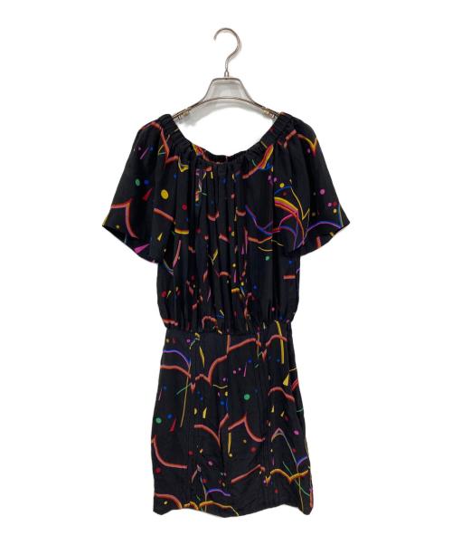 PRADA（プラダ）PRADA (プラダ) オフショルシルクワンピース ブラック サイズ:38の古着・服飾アイテム