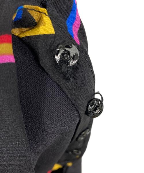 PRADA（プラダ）PRADA (プラダ) オフショルシルクワンピース ブラック サイズ:38の古着・服飾アイテム