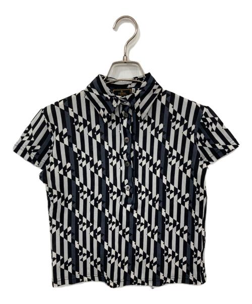 FENDI（フェンディ）FENDI (フェンディ) FF柄ポロシャツ ブラック サイズ:44の古着・服飾アイテム