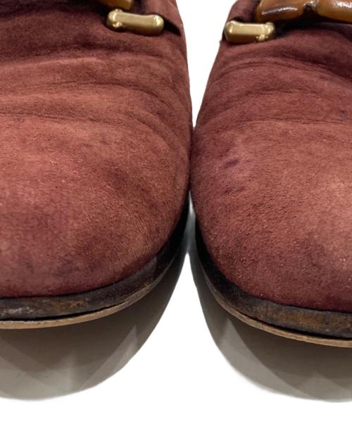 GUCCI（グッチ）GUCCI (グッチ) バンブービットスウェードローファー ブラウン サイズ:38の古着・服飾アイテム