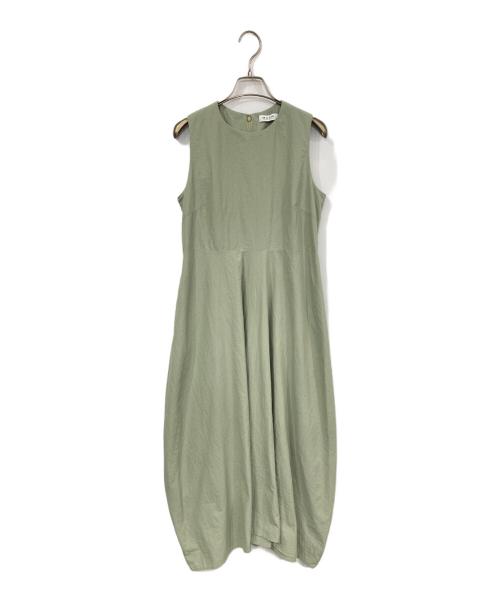 MARW UNITED ARROWS（マルゥ ユナイテッドアローズ）MARW UNITED ARROWS (マルゥ ユナイテッドアローズ) コクーン フレア ワンピース グリーン サイズ:36の古着・服飾アイテム