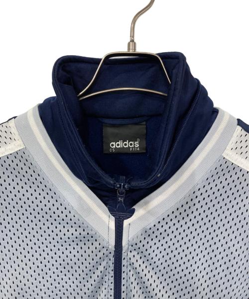 adidas（アディダス）adidas (アディダス) フェイクレイヤードメッシュトラックジャケット ネイビー サイズ:不明の古着・服飾アイテム