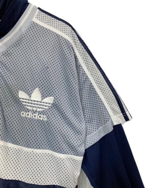 adidas（アディダス）adidas (アディダス) フェイクレイヤードメッシュトラックジャケット ネイビー サイズ:不明の古着・服飾アイテム