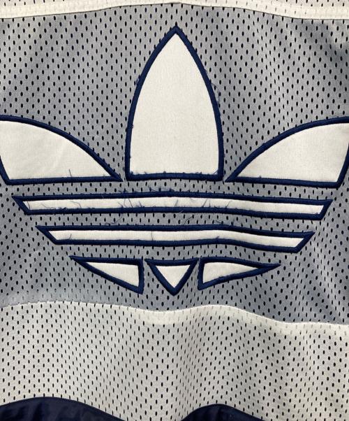 adidas（アディダス）adidas (アディダス) フェイクレイヤードメッシュトラックジャケット ネイビー サイズ:不明の古着・服飾アイテム
