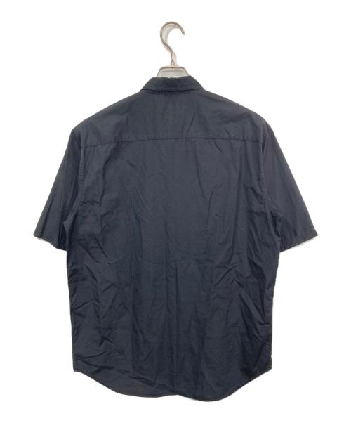 stussy（ステューシー）stussy (ステューシー) ワッペン半袖シャツ ブラック サイズ:XLの古着・服飾アイテム