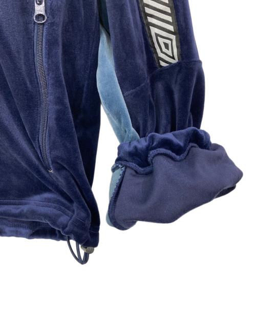 UMBRO（アンブロ）UMBRO (アンブロ) FREAK'S STORE (フリークスストア) ベロアトラックジャケット ブルー サイズ:XLの古着・服飾アイテム