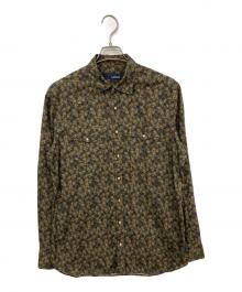 LARDINI（ラルディーニ）の古着「花柄シャツ」｜ブラウン