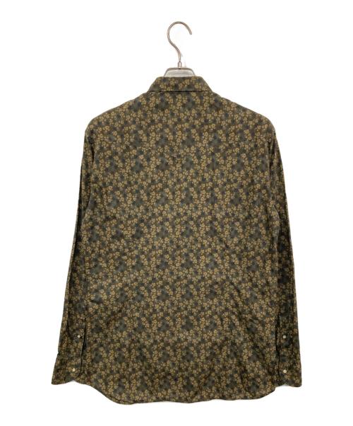 LARDINI（ラルディーニ）LARDINI (ラルディーニ) 花柄シャツ ブラウン サイズ:Mの古着・服飾アイテム