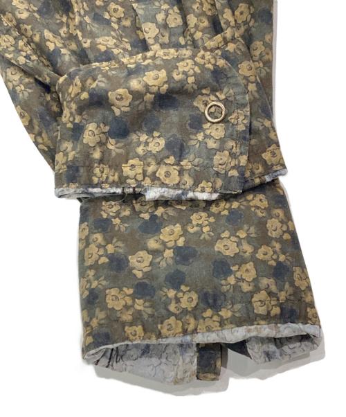 LARDINI（ラルディーニ）LARDINI (ラルディーニ) 花柄シャツ ブラウン サイズ:Mの古着・服飾アイテム