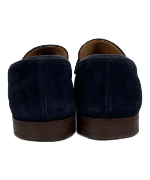 Crockett & Jones（クロケット＆ジョーンズ）Crockett & Jones (クロケット＆ジョーンズ) BARNEYS NEWYORK (バーニーズ・ニューヨーク) スエードコインローファー ネイビー サイズ:不明の古着・服飾アイテム