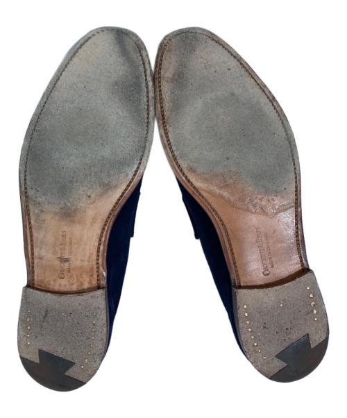 Crockett & Jones（クロケット＆ジョーンズ）Crockett & Jones (クロケット＆ジョーンズ) BARNEYS NEWYORK (バーニーズ・ニューヨーク) スエードコインローファー ネイビー サイズ:不明の古着・服飾アイテム