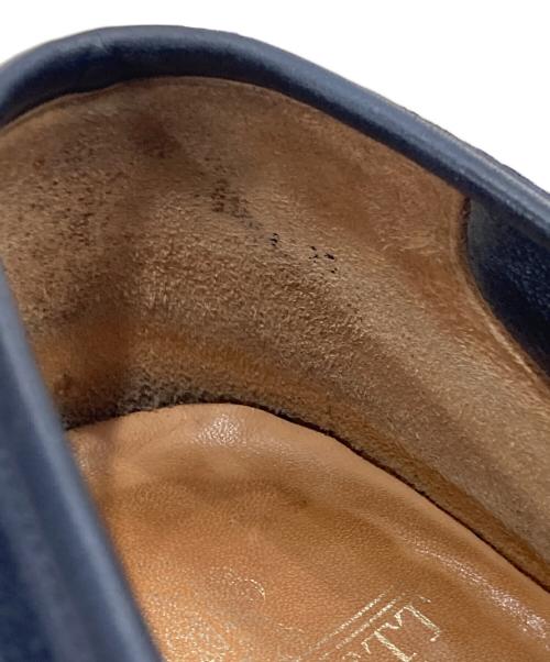 Crockett & Jones（クロケット＆ジョーンズ）Crockett & Jones (クロケット＆ジョーンズ) BARNEYS NEWYORK (バーニーズ・ニューヨーク) スエードコインローファー ネイビー サイズ:不明の古着・服飾アイテム