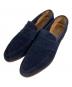 Crockett & Jones（クロケット＆ジョーンズ）の古着「スエードコインローファー」｜ネイビー