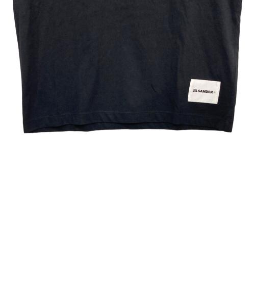 JIL SANDER+（ジルサンダープラス）JIL SANDER+ (ジルサンダープラス) ロゴラベルTシャツ ブラック サイズ:Sの古着・服飾アイテム
