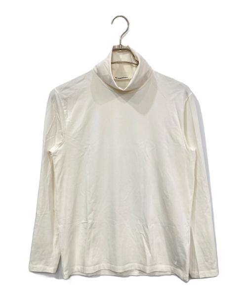 JIL SANDER+（ジルサンダープラス）JIL SANDER+ (ジルサンダープラス) タートルネックカットソー ホワイト サイズ:Mの古着・服飾アイテム