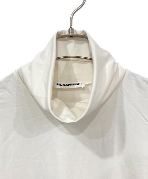 JIL SANDER+（ジルサンダープラス）JIL SANDER+ (ジルサンダープラス) タートルネックカットソー ホワイト サイズ:Mの古着・服飾アイテム