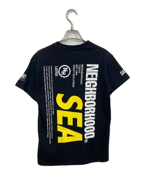 NEIGHBORHOOD（ネイバーフッド）NEIGHBORHOOD (ネイバーフッド) WIND AND SEA (ウィンダンシー) WネームプリントTシャツ ブラック サイズ:sの古着・服飾アイテム