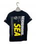 NEIGHBORHOOD (ネイバーフッド) WIND AND SEA (ウィンダンシー) WネームプリントTシャツ ブラック サイズ:s：4000円