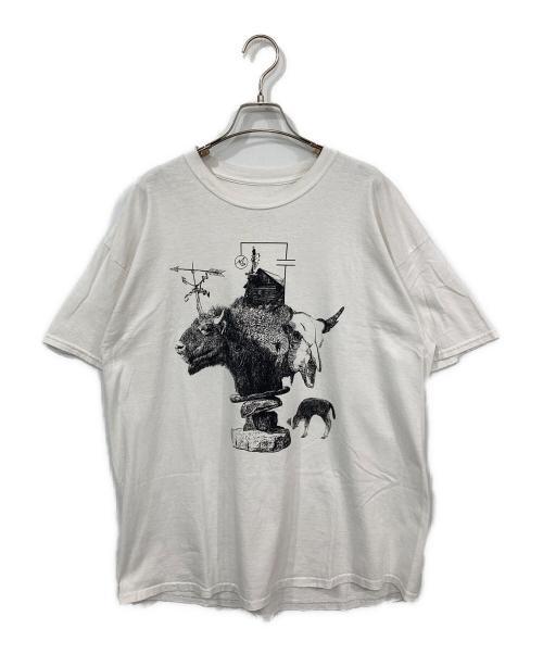 MASSES（マシス）MASSES (マシス) プリントTシャツ ホワイト サイズ:XLの古着・服飾アイテム