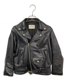 beautiful people（ビューティフルピープル）の古着「vintage leather riders jacket」｜ブラック
