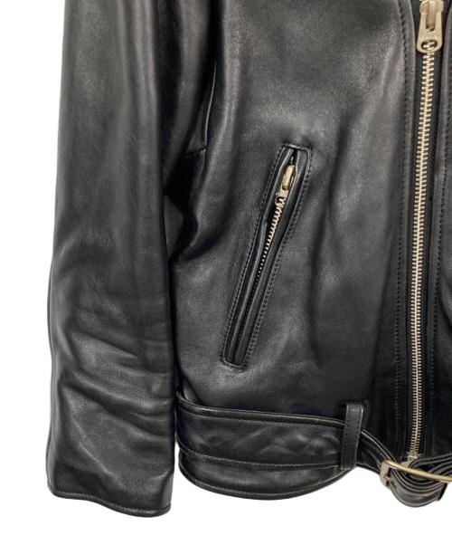 beautiful people（ビューティフルピープル）beautiful people (ビューティフルピープル) vintage leather riders jacket ブラック サイズ:130の古着・服飾アイテム