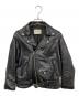 beautiful people（ビューティフルピープル）の古着「vintage leather riders jacket」｜ブラック