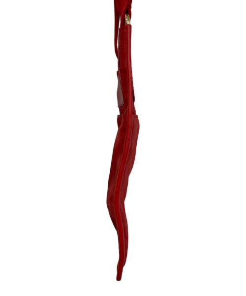 Salvatore Ferragamo（サルヴァトーレ フェラガモ）Salvatore Ferragamo (サルヴァトーレ フェラガモ) ガンチーニ柄ショルダーバッグ レッドの古着・服飾アイテム