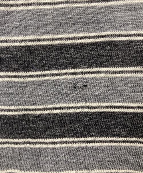 dunhill（ダンヒル）dunhill (ダンヒル) ウールニットポロシャツ グレー×ブラック サイズ:40の古着・服飾アイテム