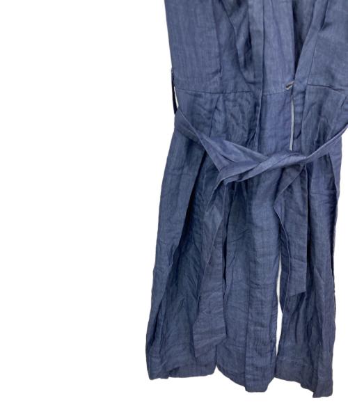 Vivienne Westwood RED LABEL（ヴィヴィアンウエストウッドレッドレーベル）Vivienne Westwood RED LABEL (ヴィヴィアンウエストウッドレッドレーベル) 変形Vネックノースリーブワンピース ブルー サイズ:40の古着・服飾アイテム