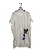 Vivienne Westwood RED LABELヴィヴィアンウエストウッドレッドレーベル）の古着「グラフィックプリントカットソーワンピース」｜ホワイト