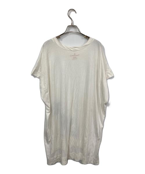 Vivienne Westwood RED LABEL（ヴィヴィアンウエストウッドレッドレーベル）Vivienne Westwood RED LABEL (ヴィヴィアンウエストウッドレッドレーベル) グラフィックプリントカットソーワンピース ホワイト サイズ:2の古着・服飾アイテム