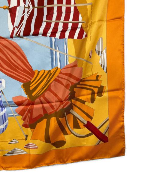 HERMES（エルメス）HERMES (エルメス) シルクスカーフ オレンジの古着・服飾アイテム