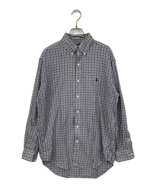 RALPH LAUREN（ラルフローレン）RALPH LAUREN (ラルフローレン) チェックBDシャツ ブルー サイズ:Mの古着・服飾アイテム