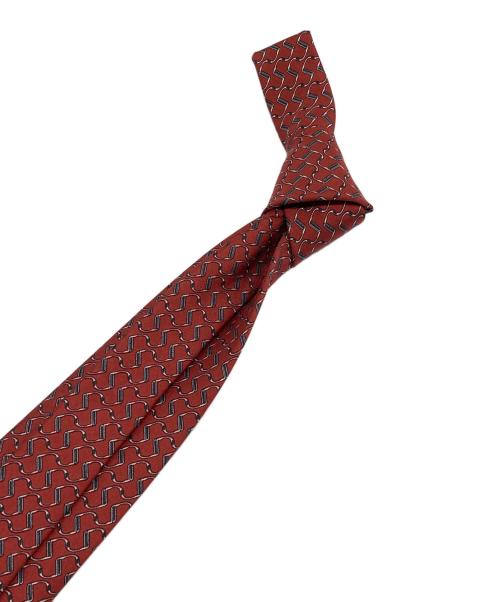 HERMES（エルメス）HERMES (エルメス) シルクネクタイ レッド サイズ:表記無しの古着・服飾アイテム