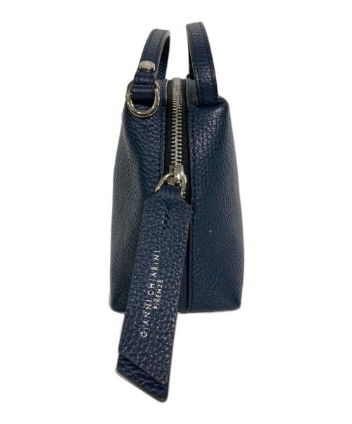 GIANNI CHIARINI（ジャンニ キアリーニ）GIANNI CHIARINI (ジャンニ キアリーニ) 2WAYショルダーバッグ ネイビーの古着・服飾アイテム