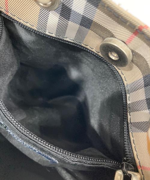 BURBERRY LONDON（バーバリーロンドン）BURBERRY LONDON (バーバリーロンドン) ミニバーバリーチェックバッグ ブラウンの古着・服飾アイテム